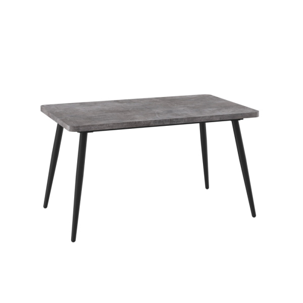 Стол BORG RADIAL-140, раздвижной 140(180)х85, ДЫМЧАТАЯ КЕРАМИКА/ЧЕРНЫЙ)